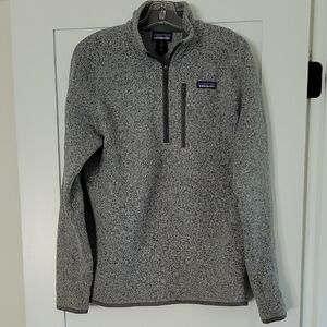 Patagonia Heathered Gray Fleece Pullover